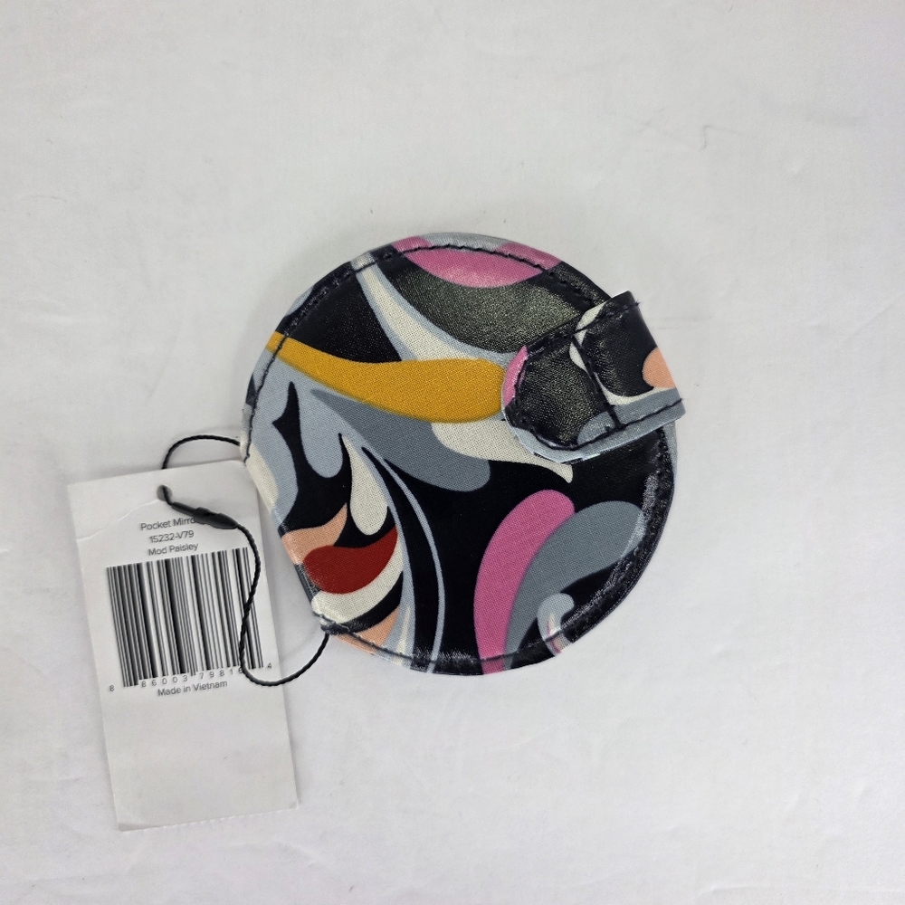 3 NWT Vera Bradley Compact Pocket Mirror Cosmetic Double Sided Snap Closure - Picture 8 of 13